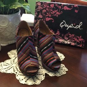 Qupid multi colored wedges